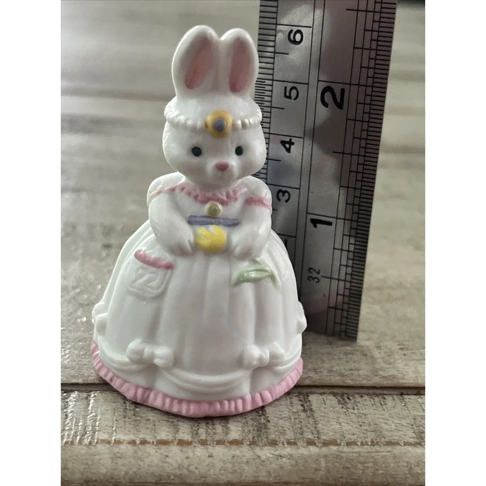Hallmark Vintage Easter Ornaments Bells 1991 Lovely Lamb & 1992‎ Belle Bunny